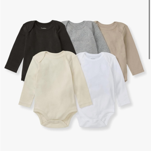 Burt's Bees Baby Unisex Baby Bodysuits, 5-pack Short & Long Sleeve One-pieces, 100% Organic Cotton Bodysuit