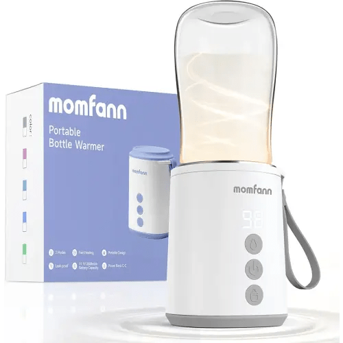 Portable Bottle Warmer, Travel Baby Bottle Warmer for Breastmilk On The Go, Leak-Proof, 2 Modes Fast Heating