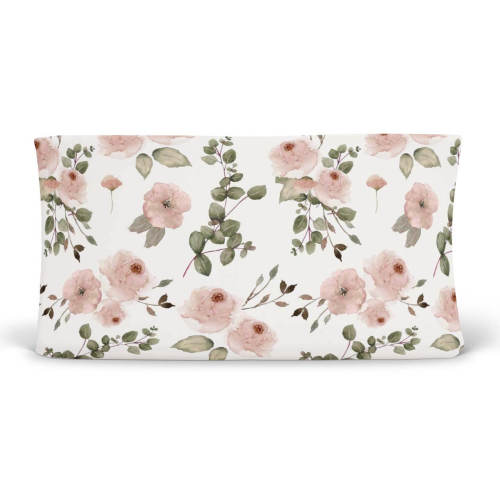 Millie's Dusty Rose Garden Changing Pad Cover*