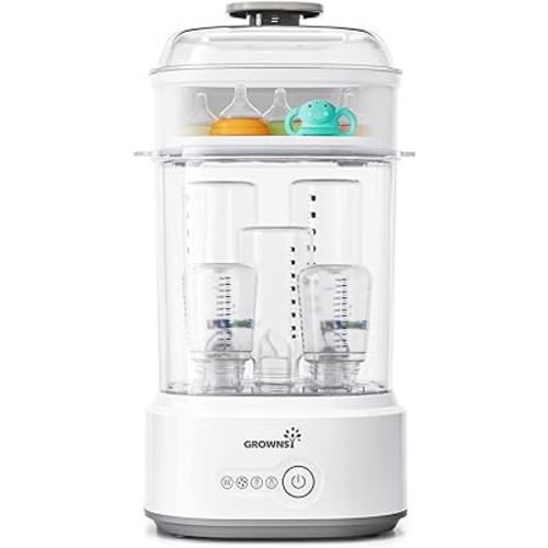 Bottle Sterilizer and Dryer, Compact Baby Bottle Sterilizer, Electric Steam Bottle Sanitizer for Baby Bottles, Pacifiers, Pump Parts