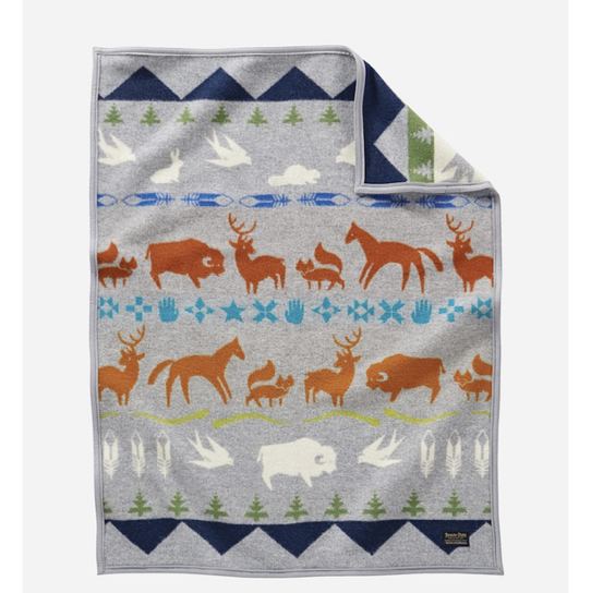 SHARED PATHS CRIB BLANKET