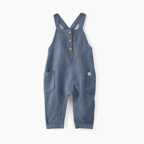 Carter's Little Planet Organic Cotton Gauze Overalls - Blue, 3 M