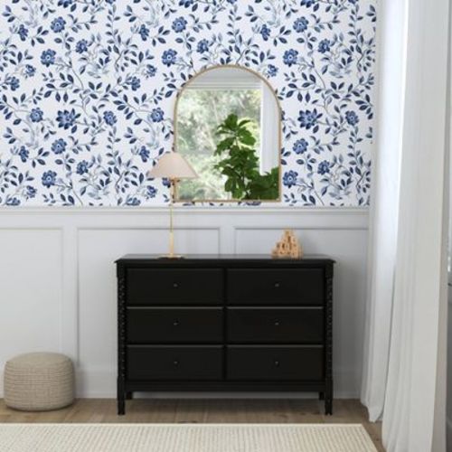 DaVinci Jenny Lind Spindle 6 Drawer Dresser - Black Ebony