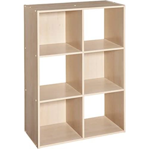 ClosetMaid 4176 6-shelf Cubeicals Organizer, 6-Cube, Birch