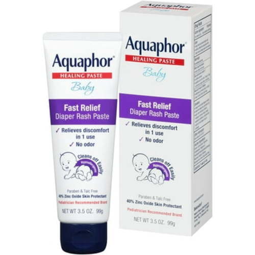 Aquaphor Fast Relief Baby Diaper Rash Paste, 3.5 oz