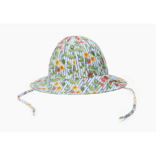 The Baby Sunhat - Geranium Stripe