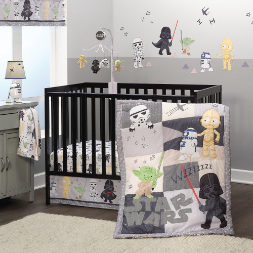 Lambs & Ivy 3-Piece Crib Bedding Set - Star Wars Classic