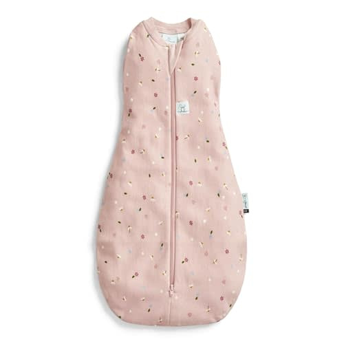 ergoPouch 1.0 TOG Cocoon Baby Sleep Sack 0-3 Months, Swaddle Sleeping Bag, Temperature Control Wearable Blanket (Daisies)