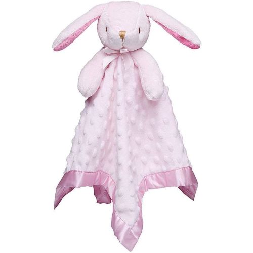 Pro Goleem Loveys for Babies Bunny Security Blanket Baby Girl Gifts Newborn Soft Pink Lovie for Infant and Toddler Snuggle Toy Stuffed Animal, Pink 16 Inch