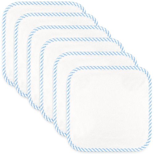 Baby Washcloths, 100% Rayon Made from Bamboo 6 Pack by Comfy Cubs