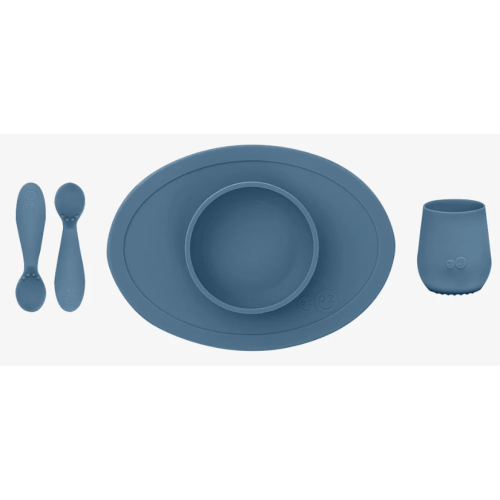 First Foods Set - ezpz - Indigo