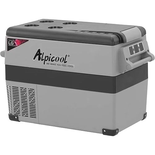 Alpicool LGCF45 Portable Refrigerator 12 Volt Car Freezer 42 Quart Mini Fridge Freezer (-4℉~68℉) for Truck, RV, Vehicle, Travel, Outdoor -12/24V DC
