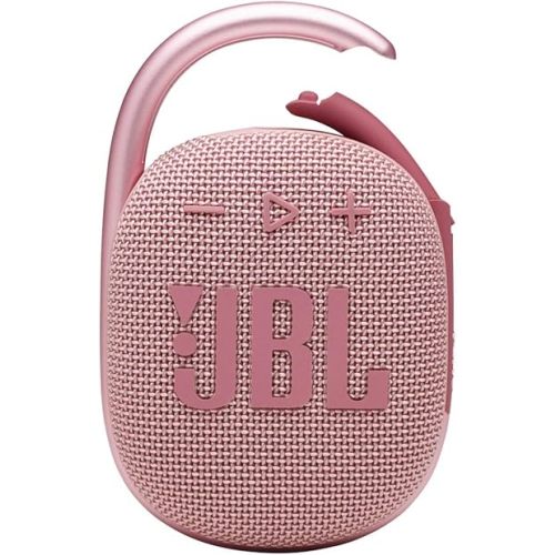 JBL Clip 4 - Portable Mini Bluetooth Speaker, big audio and punchy bass, integrated carabiner, IP67 waterproof and dustproof, 10 hours of playtime, speaker for home, outdoor and travel (Pink)