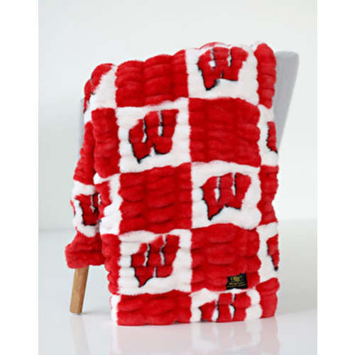 University of Wisconsin Badgers Blanket - Hugs | Minky Couture