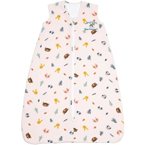 Baby Merlin's Magic Dreamsack - Cotton Wearable Blanket Sleep Sack - Winter Baby Sleep Sack for 6-12 Months Babies - Promotes Restful Sleep and Hip of Movement - Sleeping Animals