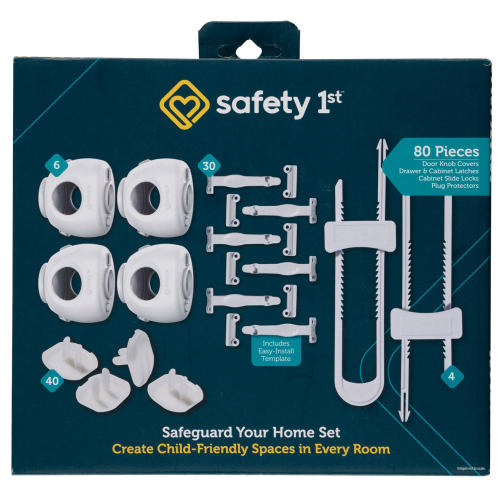 Safety 1st Home Safeguarding Set, 80 pcs, White - Sam's Club