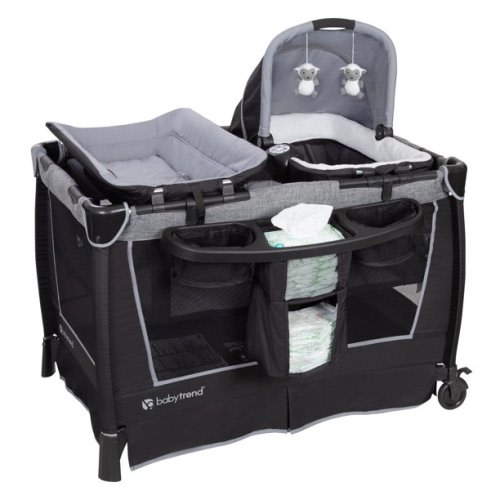 Baby Trend Simply Smart Nursery Center Playard, Whisper Grey