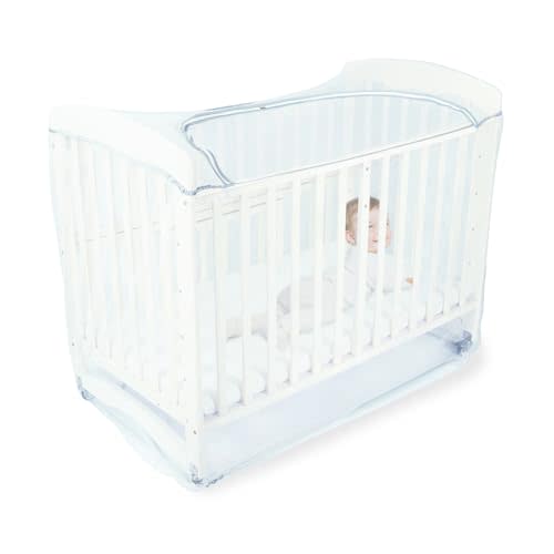 Orzbow Baby Crib Tent to Keep Baby from Climbing Out, Encrypted Mosquito Net for Crib, Crib Net with Two-Way Zippers, Durable and Breathable Mesh Cover, Falls and Mosquito Bites, White