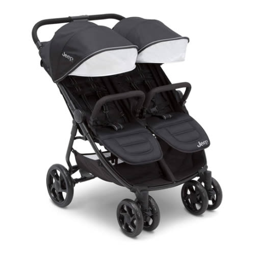 Jeep Destination Ultralight Side x Side Double Stroller, Midnight