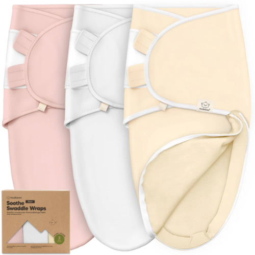 KeaBabies 3pk Soothe Zippy Baby Swaddles