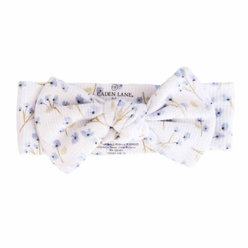 Blake's Blooms Waffle Bamboo Knit Large Bow Headwrap