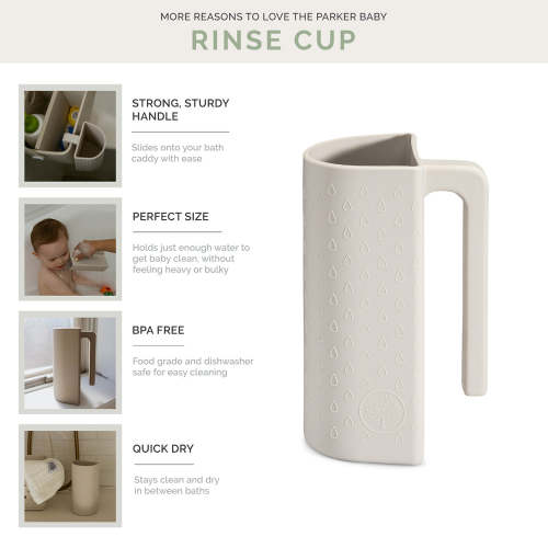 Silicone Rinse Cup for Baby & Toddler Bath Time | Parker Baby Co.