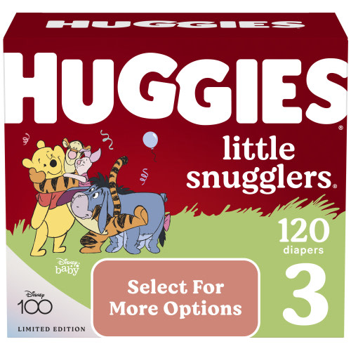 Huggies Little Snugglers Baby Diapers, Size 3, 120 Ct (Select for More Options)