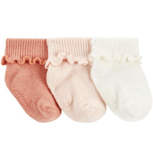 Baby 3-Pack Ribbed Booties