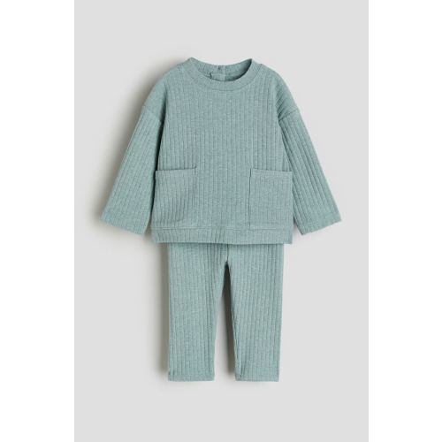 2-piece Ribbed Jersey Set