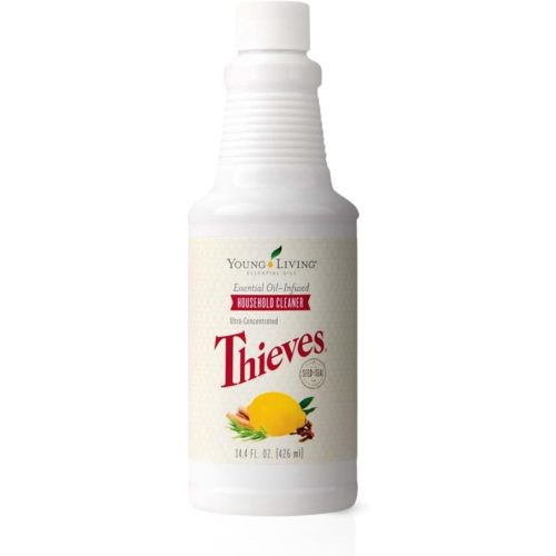 Young Living Thieves Household Cleaner 14.4 oz, Plant-Based All-Purpose Cleaner with Essential Oils, Safe for Floors, Mirrors, Carpets & Pet Areas