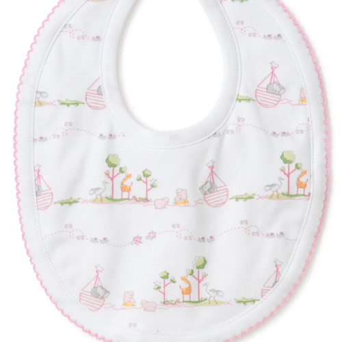 Noah's Pink Print Bib