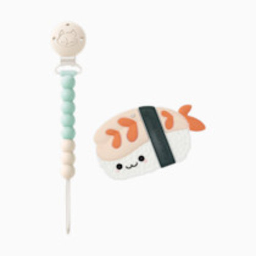 Loulou Lollipop OneC Pacifier Clip Teether Set - Ebi