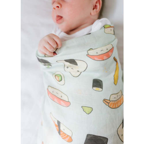 LUXE MUSLIN SWADDLE - SUSHI