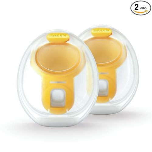 Medela Hands-Free Collection Cups, Compatible with Freestyle Flex, Pump in Style with MaxFlow, and Swing Maxi Electric Breast Pumps, 1 Set of 2 Cups