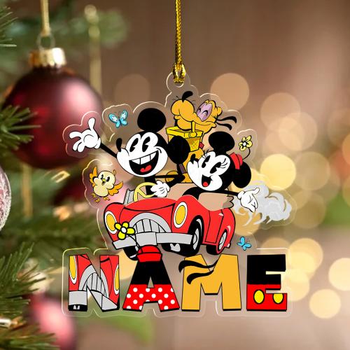 Mickey & Minnie’s Runaway Railway Ornament keychain, Nothing Can Stop Us Now, Disney Ride Christmas Keepsake, Disneyland Ornament D2M134