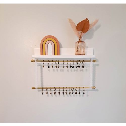 Headband holder, Bow holder for baby girl, Headband Holder with 1, 2, 3, or 4 Rods, Clothes Rack, Nursery Shelves, Nursery bookshelf