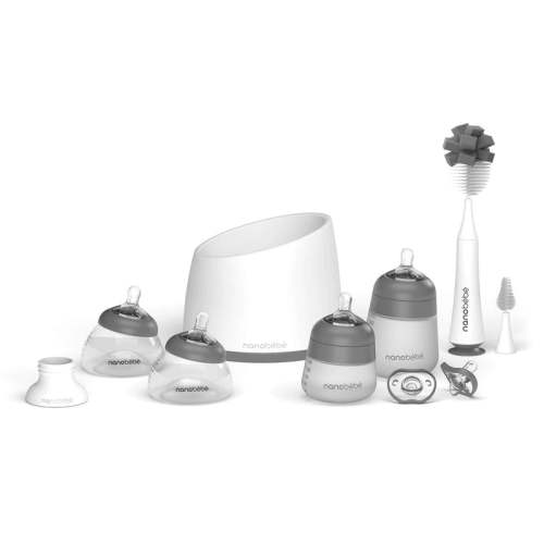 Baby Bottle Complete Feeding Set Grey