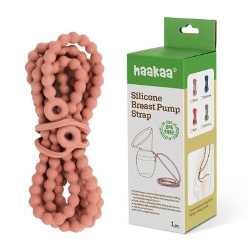 Haakaa Silicone Breast Pump Strap 1 Pk Suva Grey