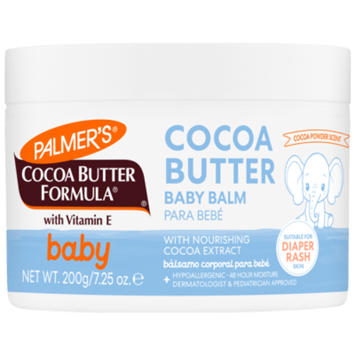 Palmer's Cocoa Butter Formula Hydrating Baby Balm, 7.25 oz, Nourish Dry Skin, Eczema, Cradle Cap & Diaper Rash