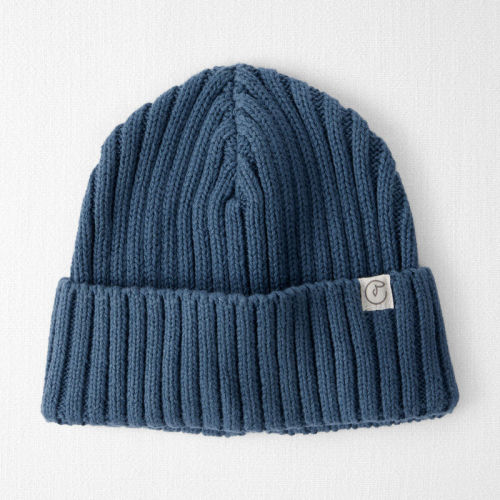 Sea Blue Baby Organic Cotton Sweater Knit Beanie | Carter’s Oshkosh Canada
