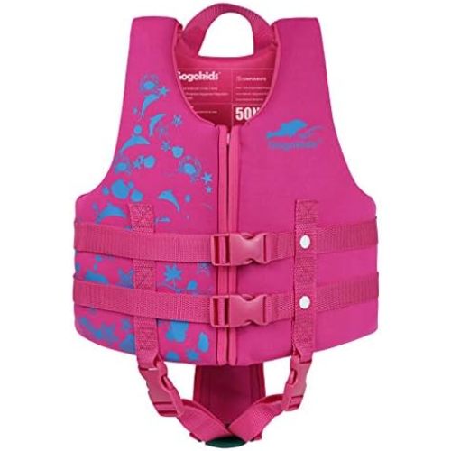 Gogokids Toddler Swim Vest, Kids Floaties – Boys & Girls Buoyancy Jacket for Pool & Beach, Fits 2-8 Years / 22-60 lbs