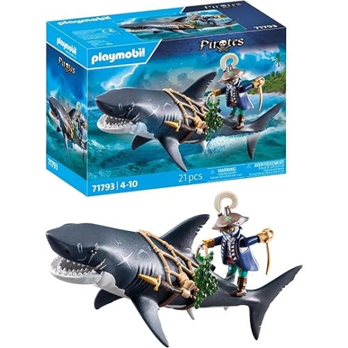 Playmobil Giant Shark with Pirate