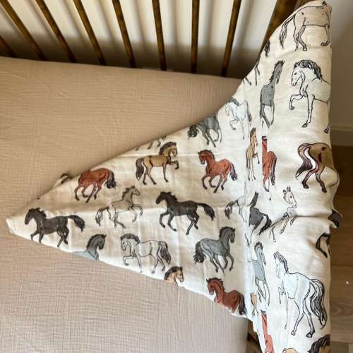 Hudson Horse Western Muslin Swaddle