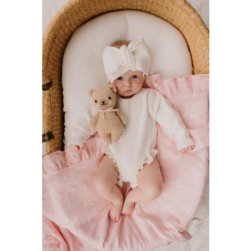 Frill Knit Romper | Ivory – Little and Fern