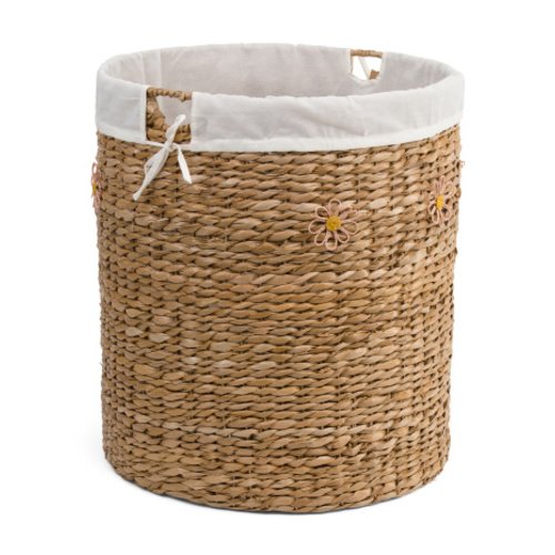 Large Weave Round Daisy Hamper With Removable Lid | Office & Storage | Marshalls