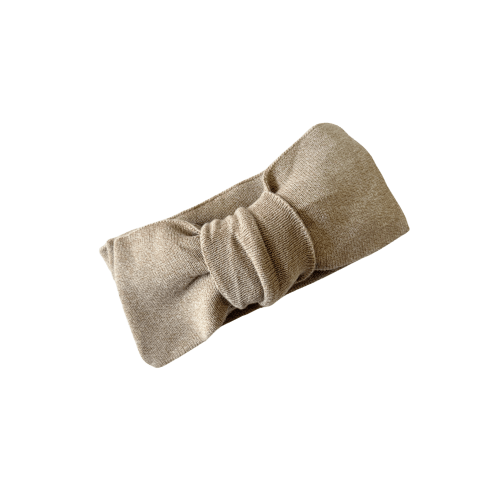 Classic Bow Headband - Heather Beige