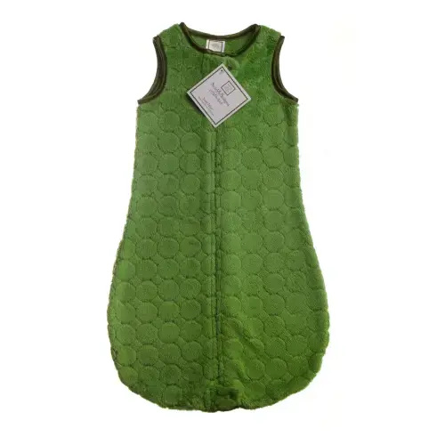 Cozy Non-Weighted zzZipMe Sack - Jewel Tone Puff Circle, Pure Green