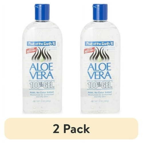 (2 pack) Fruit of the Earth Aloe Vera Moisturizing Gel, Unscented 12 oz.