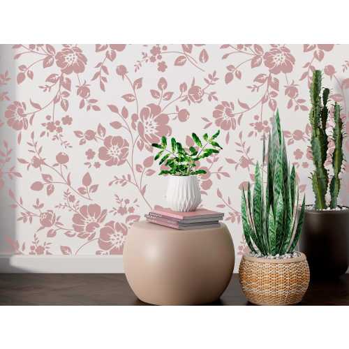 Floral Wall large Stencil for Painting - Reusable Large Stencil for Wall Decor, DIY Home Decoration, Flower Pattern Stencil for Furniture