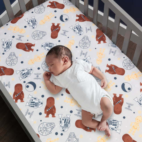 Star Wars Signature Millennium Falcon 100% Cotton Fitted Crib Sheet – Lambs & Ivy